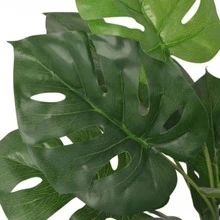 Artificial Plants for Home Decor,Indoor Faux Plant,Fake Plant for Office Modern Decoration Housewarming Gift,Artificial Monstera Plant with Pot 17.7" Green - 綠色 - 查看 2