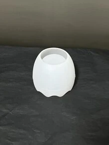 DIY蛋形香薰蠟燭矽膠模具適用於禮品裝飾用品,石膏和膠水存儲容器模具 - 白色 - 查看 4