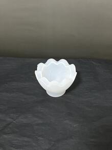 DIY蛋形香薰蠟燭矽膠模具適用於禮品裝飾用品,石膏和膠水存儲容器模具 - 白色 - 查看 5