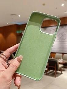 Apple Solid Phone Case Compatible With IPhone 15/15Pro/15Plus/15Promax Waterproof Shockproof Anti-Fall Scratch Resistant - Green - View 5