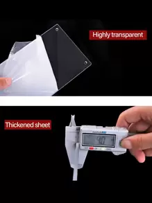 1pc Acrylic Tiered Figure Display Stand, Blind Box Organizer, Collection Box, Storage Rack, Ladder Shelf For Toys And Collectibles - Clear - View 6