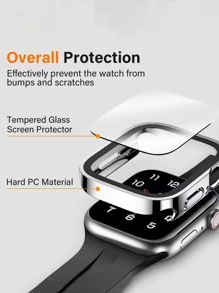 Compatible With Apple Watch Case Ultra 49mm Waterproof Cover Film Integrated Modified Case - Silver - View 3