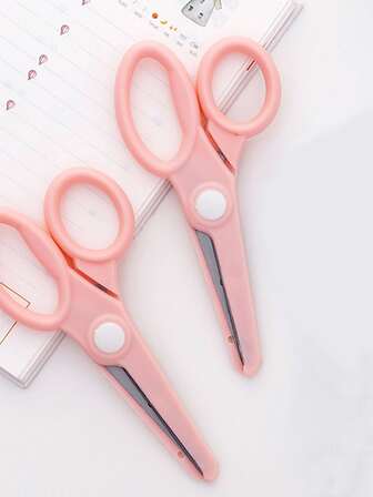 1 pieza Tijeras de color de caramelo , rosado