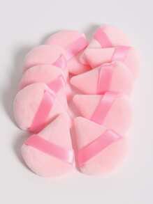 10个/套三角形天鹅绒粉扑，专为修饰眼部和眼角而设计，可用作粉底液混合容器，适用于化妆、家居装饰、梳妆台、旅行、卧室等场合。产品标签：粉扑、美妆蛋、粉扑、化妆海绵、便宜、圣诞礼物、化妆品、化妆工具、廉价好物、礼品、女士礼品、圣诞礼物、赠品、旅行必备。 - 淺粉色 - 查看 4