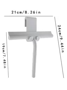 1 件家用浴室玻璃清洁刮刀、厨房、浴室、家居、家居用品 - 灰色 - 查看 2