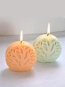 1 件生命之树蜡烛硅胶模具适用于蜡烛树脂柱香薰石膏蜡烛香皂花标本储存环氧树脂模具