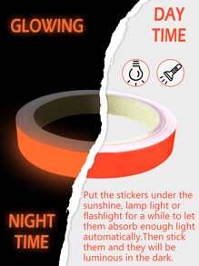 1卷寵物地面密封極簡夜光瓷磚裝飾美縫膠帶 - 紅色 - 查看 4