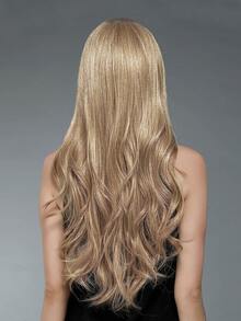 Lace Front Long Curly Synthetic Wig - Multicolor - View 3