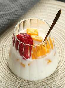 1 件，不对称形状饮水杯，波浪形透明玻璃水杯，冰咖啡杯，可爱饮水杯，夏季冬季饮具，家庭厨房用品 - 無色 - 查看 4