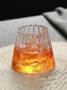 1 件，不对称形状饮水杯，波浪形透明玻璃水杯，冰咖啡杯，可爱饮水杯，夏季冬季饮具，家庭厨房用品 - 無色 - 查看 6