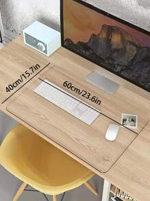 1pc Soft Glass Tablecloth Waterproof Anti-oil Disposable Transparent Table Protector For Coffee Table/desk - Clear - View 7