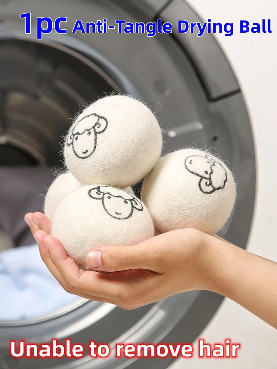 1pc Sheep Head Pattern Pet Laundry & Drying Ball (Not Effective For Hair Removal)