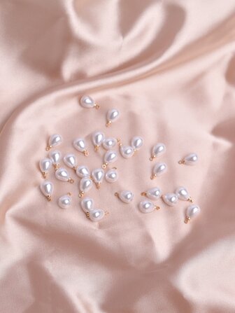  30 st. Lyx & Minimalist Droppe-Formad Pärldekorationer Hänge För DIY Material