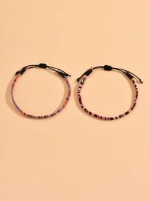 Bohemian Weave Rope Anklet For Women, Summer Beach Foot Jewelry - Multicolor - View 2