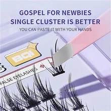 Pestañas postizas estilo natural - Negro - Ver 3