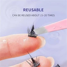 Pestañas postizas estilo natural - Negro - Ver 5