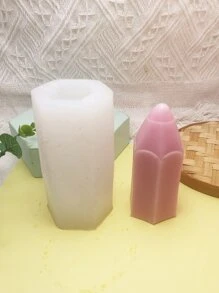 1入組鉛筆形手工香薰蠟燭diy樹脂、蠟、石膏手工矽膠模具 - 白色 - 查看 4