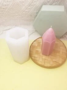 1入組鉛筆形手工香薰蠟燭diy樹脂、蠟、石膏手工矽膠模具 - 白色 - 查看 3