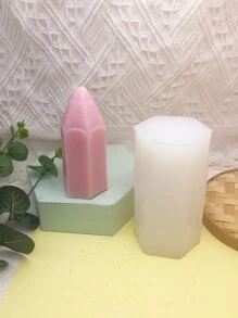 1入組鉛筆形手工香薰蠟燭diy樹脂、蠟、石膏手工矽膠模具 - 白色 - 查看 5