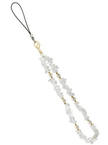 1 pieza Cordón con cuentas para teléfono, regalo para madre, familia, amigos, cumpleaños, festivos, accesorio para teléfono