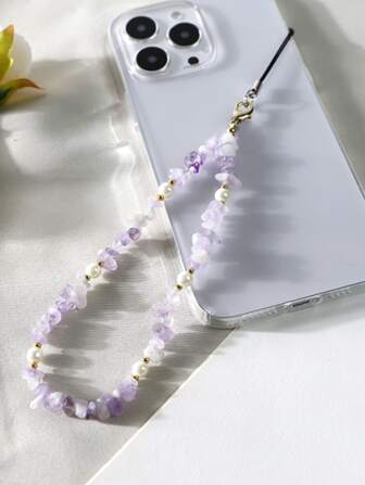 1pc Beaded Phone Lanyard Gifts For Mother, Family, Friends, Birthday, Holiday Phone Charm, Phone Chain