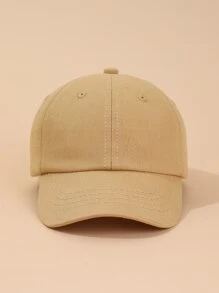 1pc Infant's Adjustable Sun Ion Outdoor Khaki Baseball Cap - Khaki - View 2