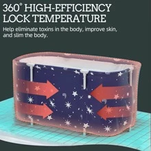 Bañera plegable para adultos Bañera de remojo de Body completo Barril de sudor Baño de vapor Cubo de baño portátil con aislamiento y grosor mejorado (autoinstaación/instalación gratuita) Decoración de baño de verano