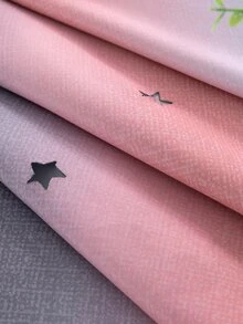 1入組灰色的窗簾,雙層,臥室,星形鏤空設計,夢幻般客廳窗簾