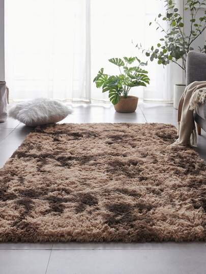 1pc Fluffy Vloerkleed Anti Slip Area Tapijt Home Living Room Bedroom ,Room view 3