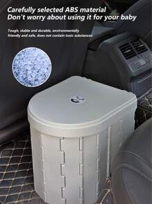 Outdoor Foldable Portable Toilet - Light Grey - View 4