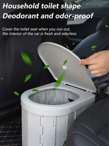 Outdoor Foldable Portable Toilet - Light Grey - View 5