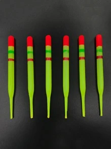 1套（15入組）垂直浮力釣魚浮標，具有各種尺寸，適合大多數類型釣魚，配備額外橡膠魚餌 - 紅色 - 查看 4