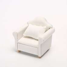 1:12 Trang trí Nhà Đồ nội thất thu nhỏ Ghế sofa màu trắng có gối Mô hình ghế sofa Đồ nội thất Cảnh Trang trí Trang trí Nhà Trang trí Phụ kiện Nhà Quà tặng tốt nhất - trắng - Xem 2
