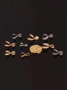 20pcs Stainless Steel Pinch Clip Bail Clasps Pendant Connector Findings Pendants Clasp Hook For Making DIY Jewelry Accessories