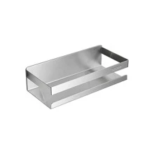 1入組不銹鋼浴室置物架，自黏淋浴盒，用於整理淋浴配件