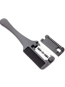 Hair Thinning Comb Hair Razors Cutting Comb Hair Cutting Tools For Home Barber - Black - View 1