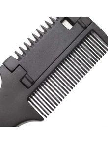 Hair Thinning Comb Hair Razors Cutting Comb Hair Cutting Tools For Home Barber - Black - View 3