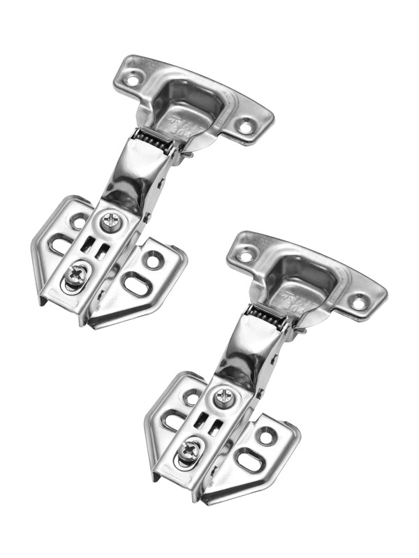 2pcs Stainless Steel Hydraulic Hinges Large Curve For Doors