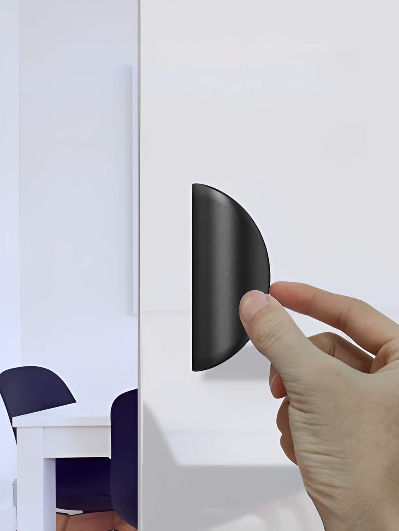 2pcs/set Selfadhesive Plastic Handles For Drawers, No Drilling