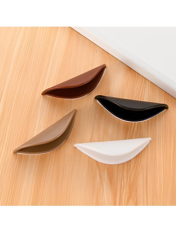 2pcs/set Selfadhesive Plastic Handles For Drawers, No Drilling