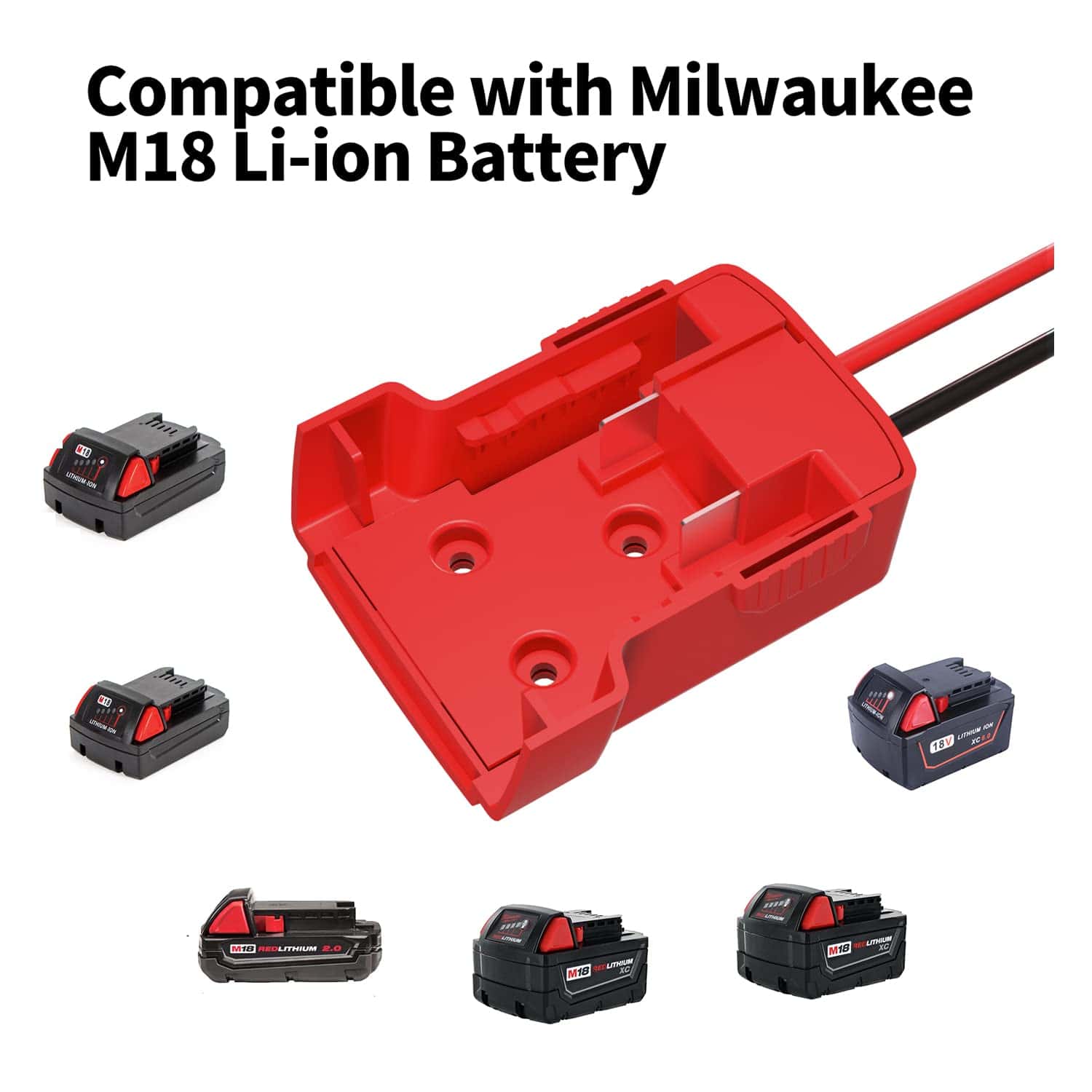 Power Wheels Adapter For Milwaukee Battery M18, 18V Power Wheels Battery Conversion Kit With