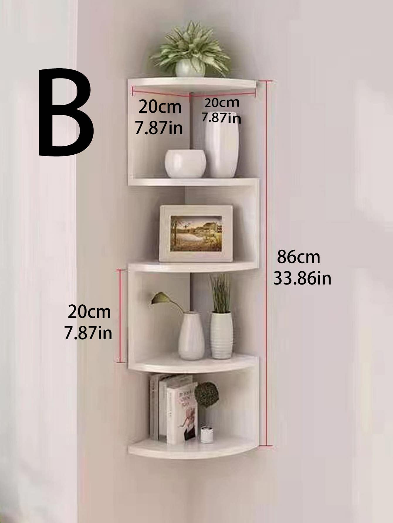 Multilayer Corner Shelves, Floating Corner Shelf, Wall Organizer