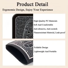 Ems脈衝式電動足底按摩器,指壓足部按摩墊,智能按摩墊以刺激肌肉,可折疊且便攜帶遠程控制,減壓,顯示屏 - 黑色 - 查看 9