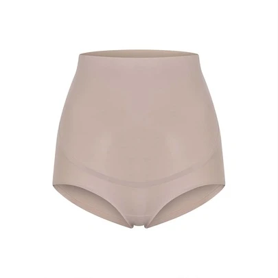 Maternidad 1 pieza Ropa interior gris de talle alto vientre soporte