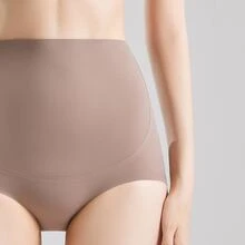 1入組孕婦灰色的高腰腹部支撐內衣 - 卡其色 - 查看 5