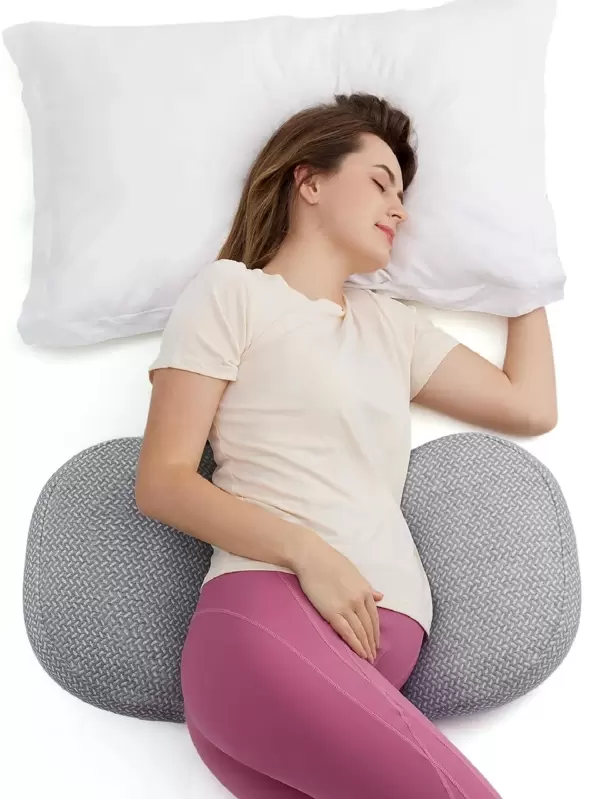 Momcozy Pregnancy Wedge Pillows for Sleeping with Cooling Cover