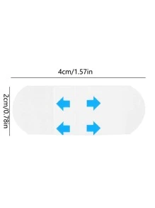 120pcs/set V Line Facial Slimming Strap, Invisible Face Lifting Stickers For Reducing Double Chin, Firming, Anti-wrinkle To Create V-shaped Face Line - Clear - View 2