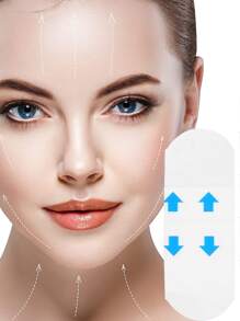 120pcs/set V Line Facial Slimming Strap, Invisible Face Lifting Stickers For Reducing Double Chin, Firming, Anti-wrinkle To Create V-shaped Face Line - Clear - View 4