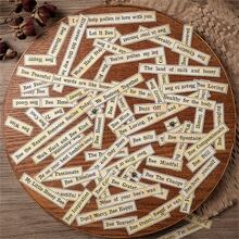 32入組復古風格剪貼簿貼紙包帶海報,英語,音樂,老書;創意裝飾文具紙辦公,學校用品;派對貼紙作為派對 - 彩色 - 查看 4