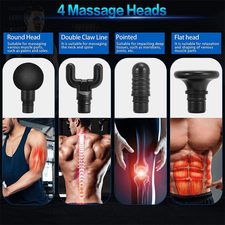 1pc Unisex Massage Gun Deep Tissue & Muscle Percussion Massager